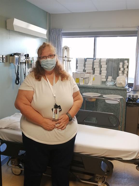 photo of nurse practitioner Marcie Dunn, who runs the well womens clinic at Stevenson Memorial Hospital.